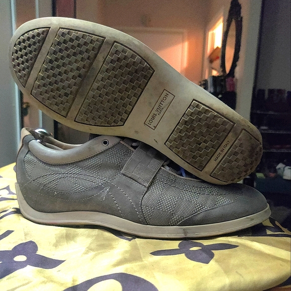 Louis vuitton damier geant chrono sneaker in sable - Picture 10 of 10